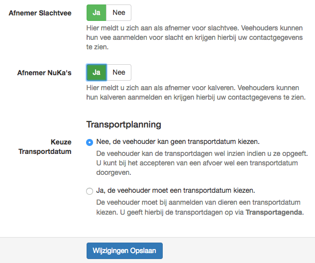 stallijst transportplanning